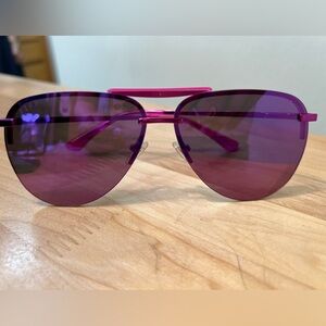 Diff Eyewear- Tahoe - Pink Rush Metallic Pink Rush Mirror Sunglasses